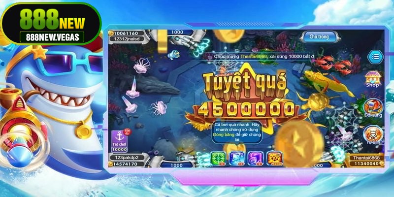 Sự khác biệt tạo nên điểm nổi bật của sảnh Bắn cá 888NEW