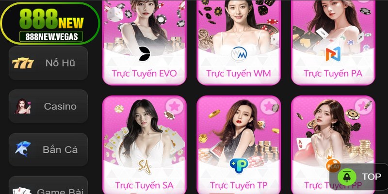 Sảnh cược hợp tác với rất nhiều nhà phân phối game uy tín