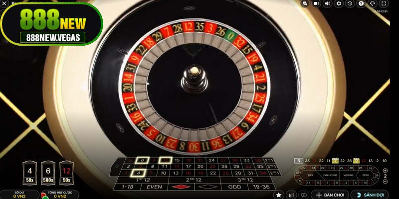 Roulette là trò chơi may rủi kinh điển, nơi người chơi đặt cược vào số