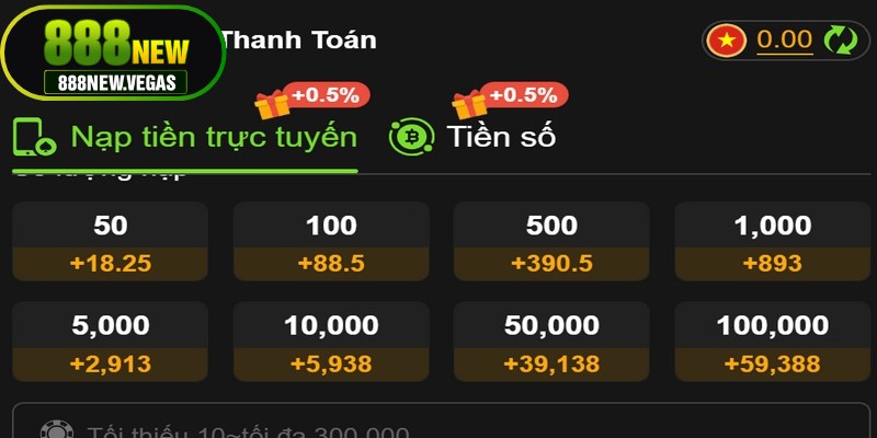 Người chơi cần phải đáp ứng được các điều kiện nạp tiền 888NEW 