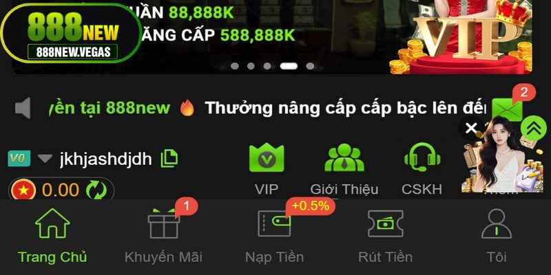 Quy trình nạp tiền 888NEW được thiết kế đơn giản, chỉ với vài bước